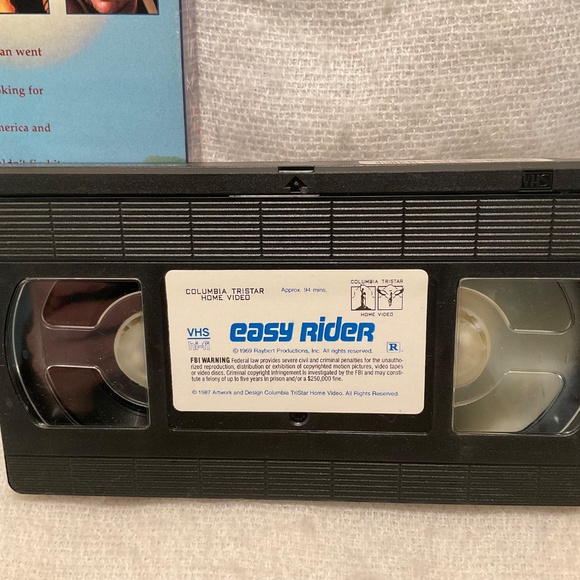 Easy Rider VHS Tape Vintage Peter Fonda Jack Nicholson Biker Classic Movie - Picture 3 of 10